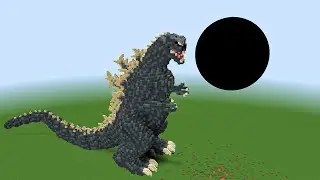 Minecraft black hole vs Godzilla
