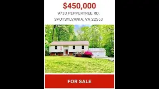 9733 Peppertree Rd, Spotsylvania, VA 22553