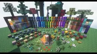 Minecraft resource pack Hard Mix 1.19.2. Объемные классические блоки + реалистичная флора и фауна.