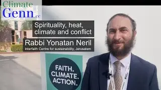 Spirituality, heat, climate + conflict with Rabbi Yonatan Neril at #COP28