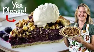 Irresistible Plant-Based Blueberry Pie! 🥧