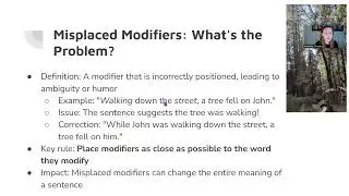 Chapter 26: Misplaced and Dangling Modifiers