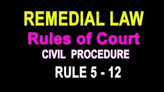 Audio Codal: Rules on Civil Procedure of the Philippines - RULE 5 to 12 #audiocodal #realhumanvoice