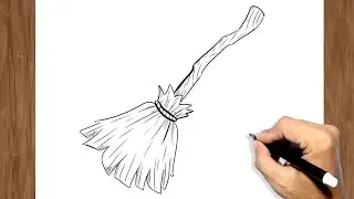 How to Draw Wizard Broom