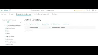 MSN - Cisco ISE 3.0 SE # 2.2 - Active Directory Integration