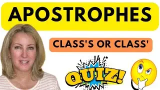 (Bonus Quiz) Apostrophes to Show Possession: Possessives