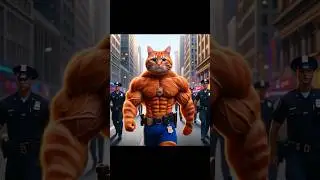 Muscular and strong cat (Мускулистый и сильный кот) #cat #love #shorts #cute #trending