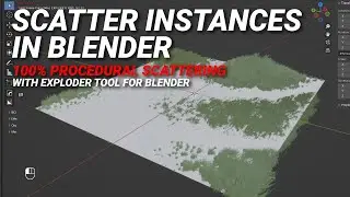 Scatter objects onto another mesh with Blender Exploder Tool | 