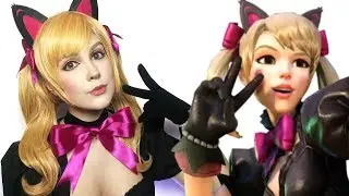 D.Va Black Cat Skin! (Overwatch) Cosplay Makeup Tutorial 🐱