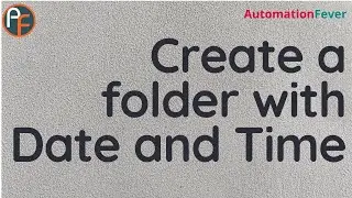 How to create a folder with date and time | Advanced VBA in Hindi