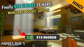 Finally Minecraft Pocket Edition RTX UPDATE Is Here! how to use rtx in minecraft pe