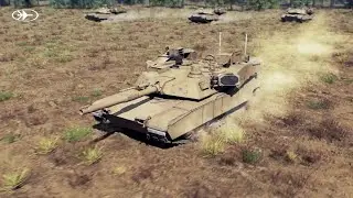 Rafael Advanced Defense Systems - Abrams Main Battle Tanks With Trophy APS Combat Simulation [1080p]