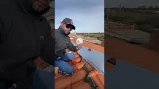 Saída d’água na calha cocho 