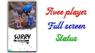 Avee player template tutorial - how to create whatsapp status video full size making in avee player