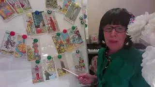 Learning to read Tarot spreads. 