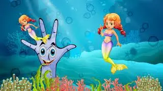 Mermaid Finger Family Nursery Rhymes | 3N Sisters Kids Club, Kids video song, cute mermaid