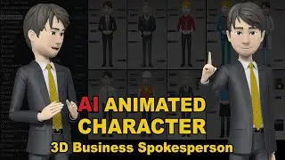 AI Animated Character – 3D Business Spokesperson (Male)