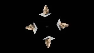 Stone Statue of Head #archeology #3d #heritage #hologram #stone #SULEIMANIYE #hattra