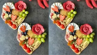 How to build a Heart Charcuterie Board On the next level🌹Cheese Board Tutorials