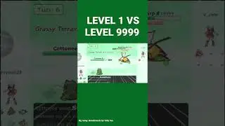 Lv 1 Pokemon vs Lv 9999 Pokemon #shorts #pokemon #pokemonshowdown
