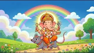 Cute Kid Ganpati Bappa Drawing on Mushak (Digital Art Tablet Tutorial)🎨🖌️🔥