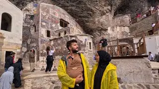 WE CAMPED IN THE MONASTERY WITH MY FAMILY