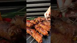 Сочная говядина в рулетиках на мангале
