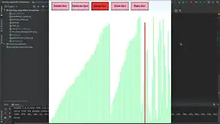 Python Sorting Algorithms Visualizer - Update 1.5 - Merge Sort Added