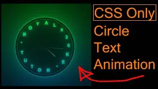 CSS Gradient Circle Text Animation - Html CSS 