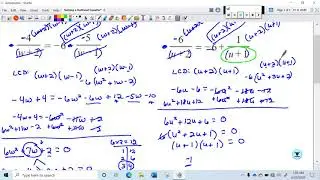 Solving a Rational Equation That Simplifies to Quadratic Binomial Denominators Constant Numerators