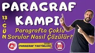 Paragrafta Çoklu Sorular Nasıl Çözülür? / TAKTİKLERLE PARAGRAF KAMPI - Deniz Hoca