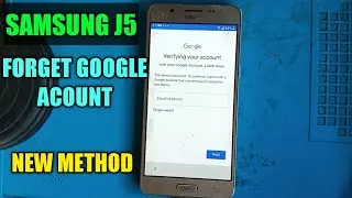 Samsung J5||FRP Lock||Forget Google acount