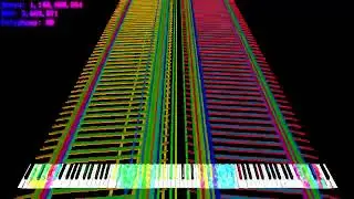 (Spammy Black MIDI) BAD APPLE EXTREME² ACT 7 - ooo 000 (2.1 Billion) Better Quality Run