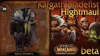 Стрим. Kargath Bladefist - Hightmaul - Каргат Острорук. Wod Beta Raid test