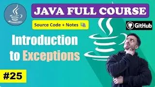 Lecture 25 - Checked and Unchecked Exception | Beginner to Advance l Java Course [2024] | CodeMyth