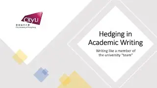 Hedging in Academic Writing