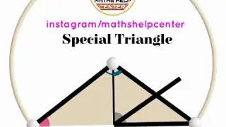 Special triangle|| triangle inscribed in circle|| isosceles triangle||maths activity || mathshelp