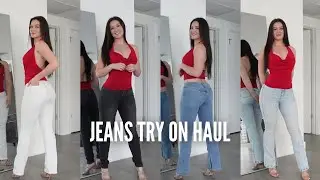 MODELING MY FAVORITE JEANS! try on + honest review