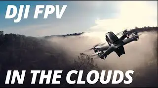 DJI FPV Flying Through Clouds