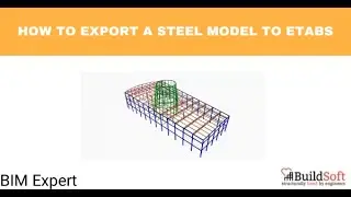 BIM Expert - how to export a steel model to ETABS