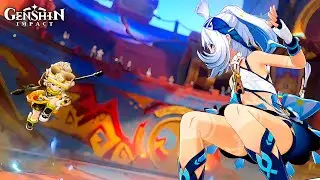 【CN Dub / ENG Sub】Kachina Vs Mualani Cutscene Animation | Archon Quest | GI v5.0