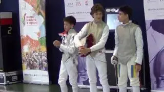 1. Prezentarea finaliștilor la C.N. de scrimă copii 2016 - floretă masculin individual
