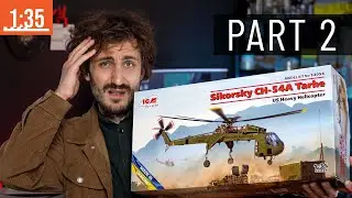 Кабіна найбільшої моделі гелікоптера "Sikorsky CH-54" ICM 1:35