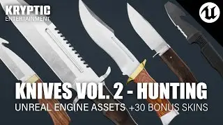 Unreal Engine 5 FPS Knife Pack | Knives Vol. 2 - Hunting