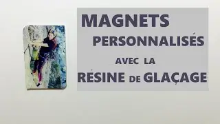 DIY - MAGNETS personnalisés + RESINE de glaçage sur PHOTO idée cadeau Noel
