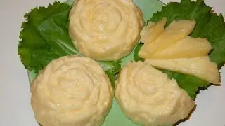 Homemade hard cheese made from cottage cheese. Home cheese.