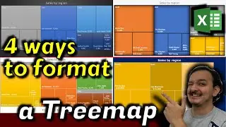 ✅How to format a treemap chart in Excel - 4 different ways