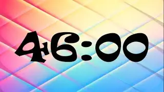 46 Minute Timer | 2760 Second Timer | 46 Minute Countdown with Music