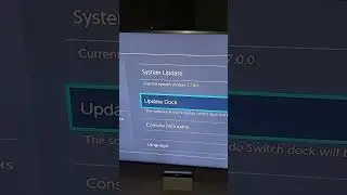 Nintendo Switch How To Update Dock