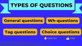 Types of Questions in English | Tag, Simple, Wh- & Choice Questions